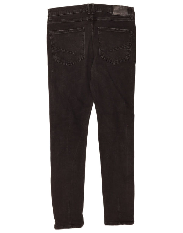 Zara Jeans ajustados desgastados para hombre EU 40 Medium W31 L29 Negro