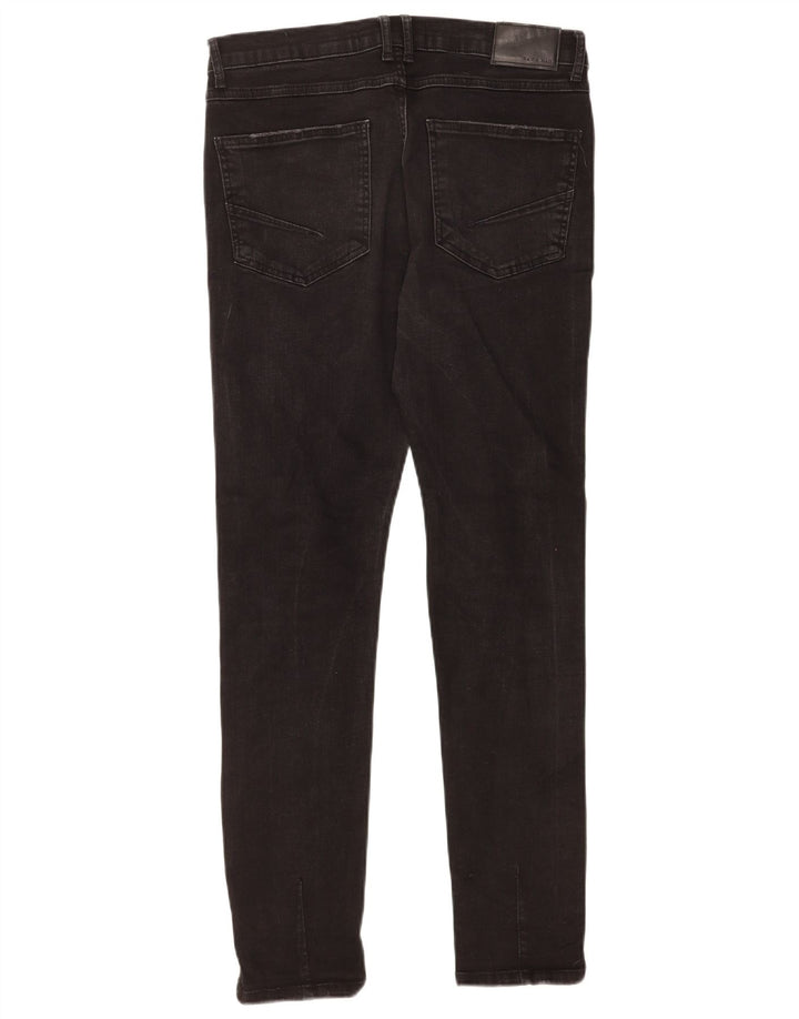 Zara Jeans ajustados desgastados para hombre EU 40 Medium W31 L29 Negro