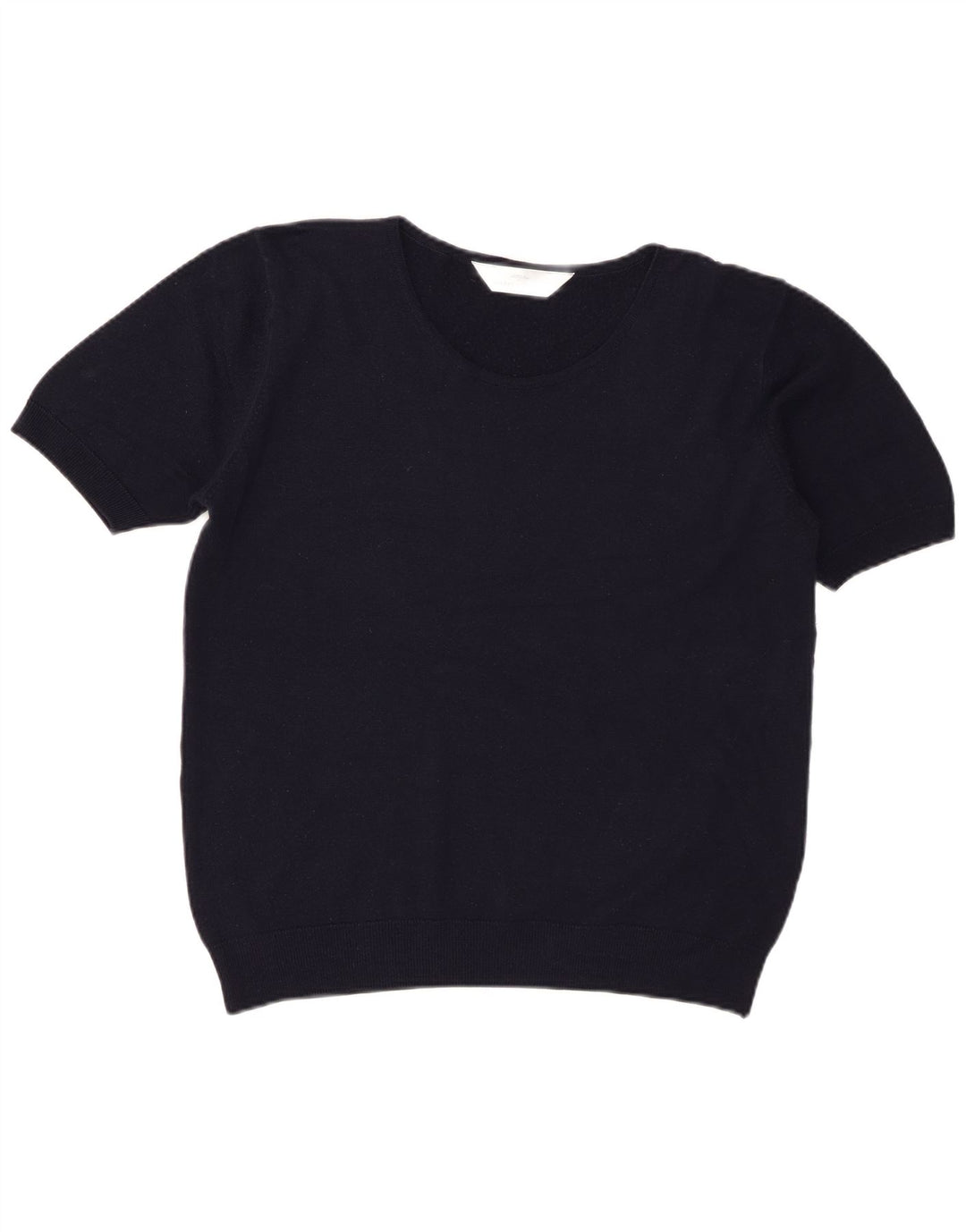 St Michael - Jersey de cuello redondo para mujer, talla 40, color azul marino