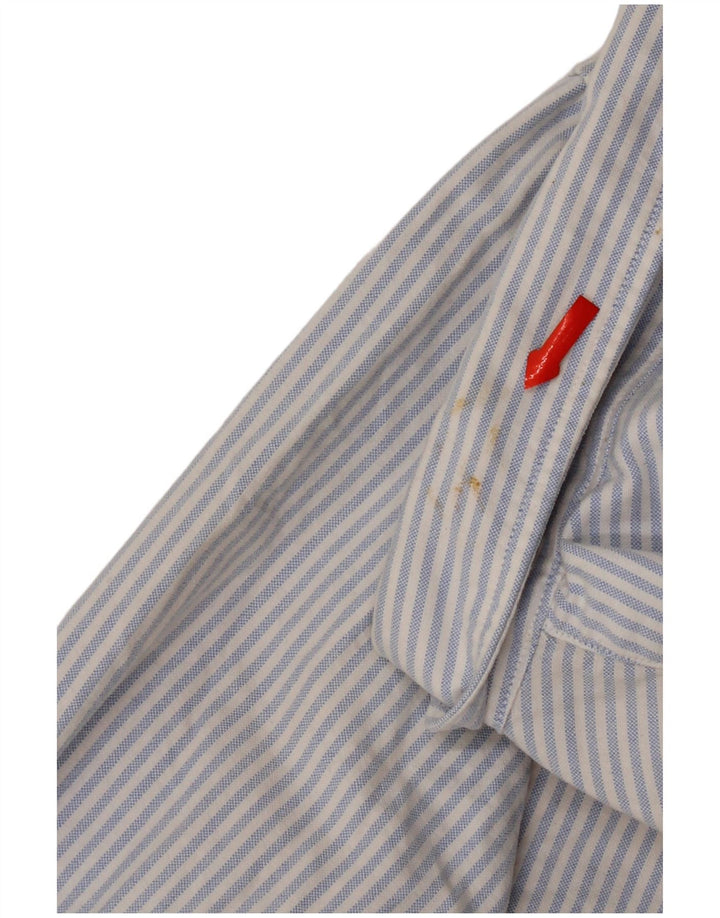 Camisa Abercrombie & Fitch Hombre Algodón Rayas Azul Medio