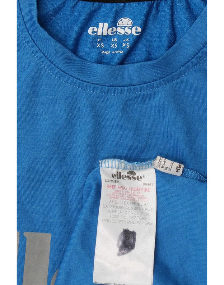 Ellesse Camiseta gráfica para hombre Top XS Poliéster azul
