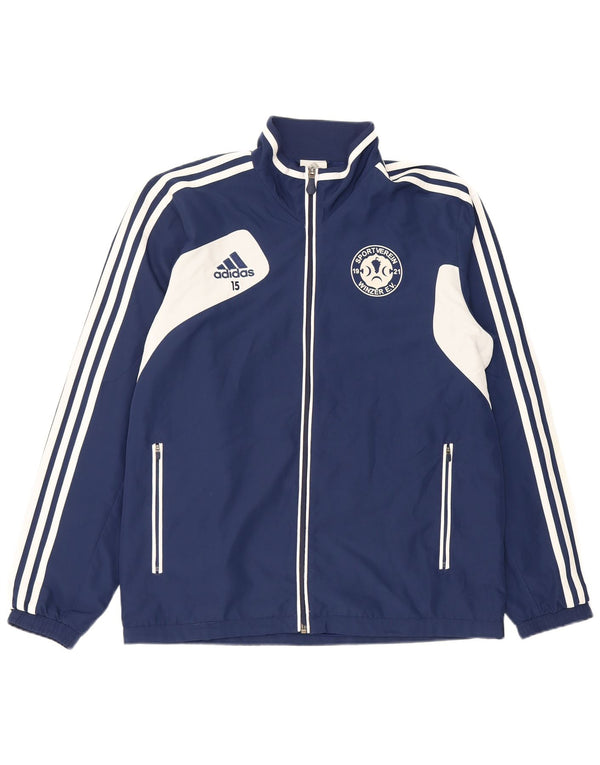 Adidas - Chaqueta de chándal para hombre, talla 40/42, color azul marino mediano