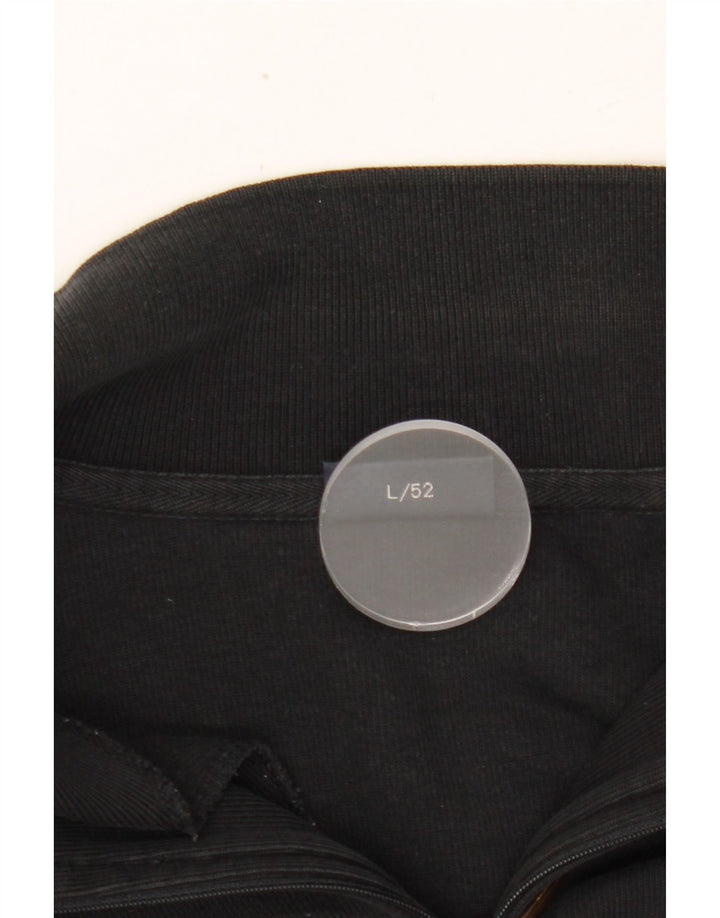 DANIEL HECHTER Mens Paris Roll Neck Sudadera Jumper IT 52 Grande Negro