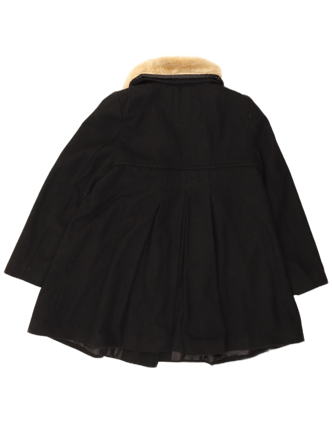 Monsoon Abrigo Princesa para Mujer UK 40 Lana Negra Mediana