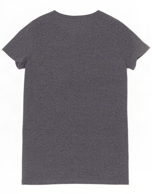 Aeropostale Camiseta gráfica para mujer Top UK 10 Pequeño Azul marino moteado