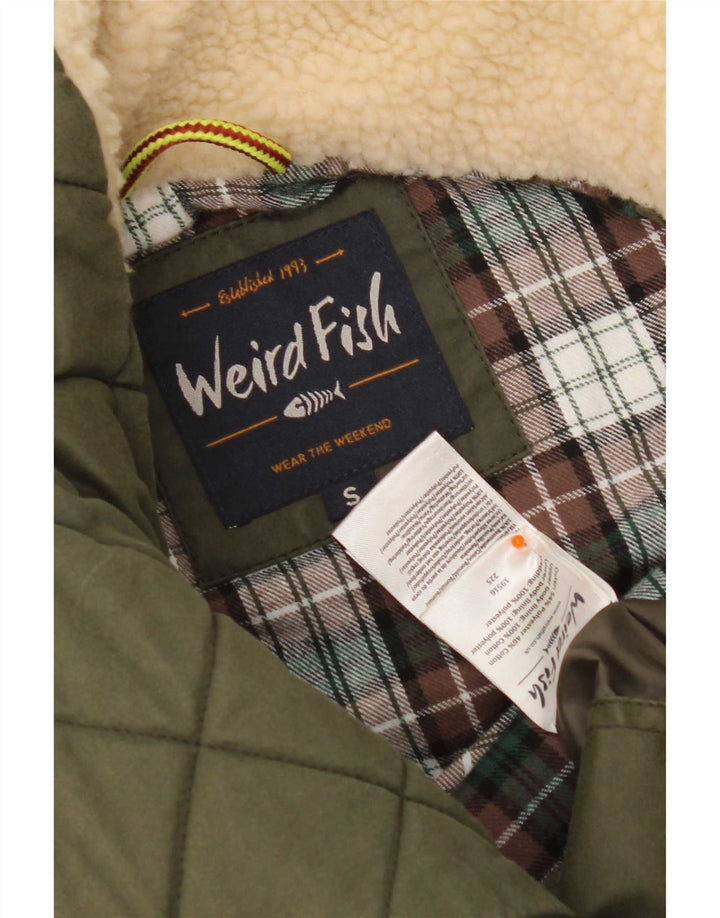 Weird Fish Chaleco acolchado para hombre UK 38 Small Verde Poliéster