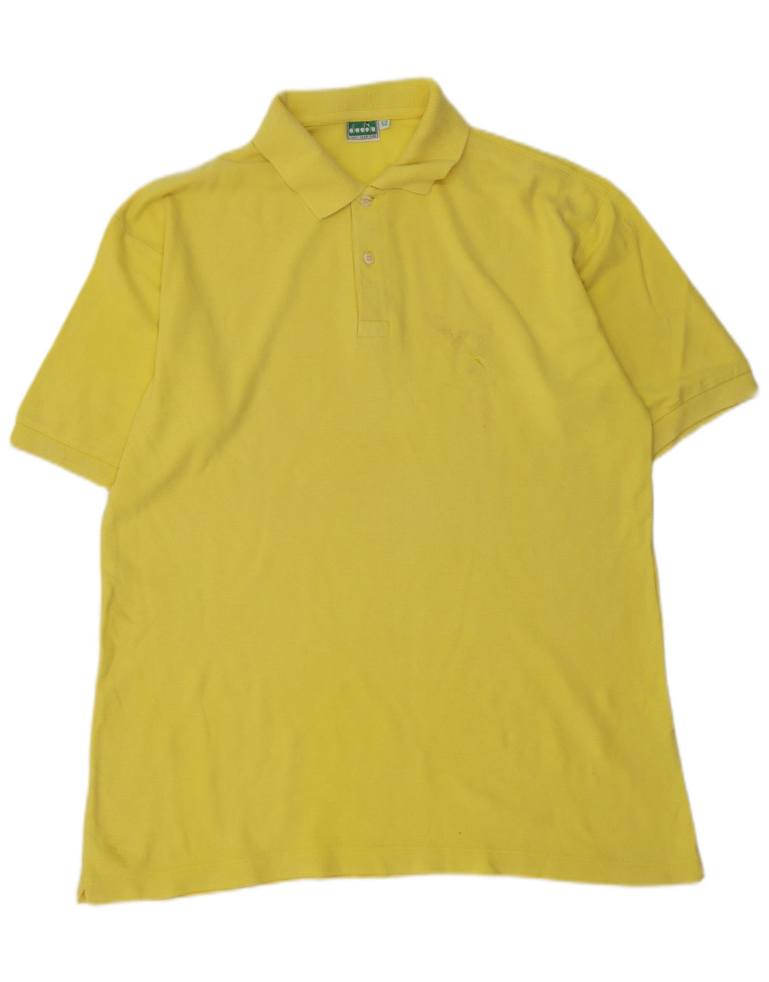 DIADORA Polo Hombre IT 52 Large Amarillo Algodón