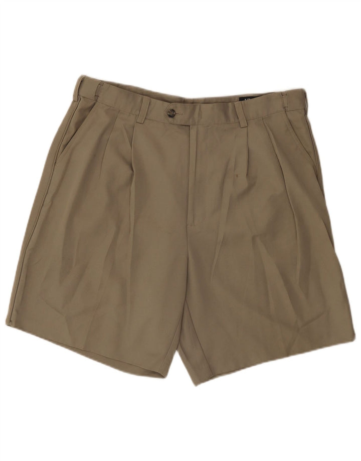 Pantalones cortos chinos Izod para hombre W36 Poliéster caqui grande