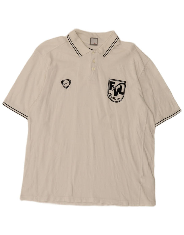 Nike Polo gráfico para hombre XL Algodón blanco