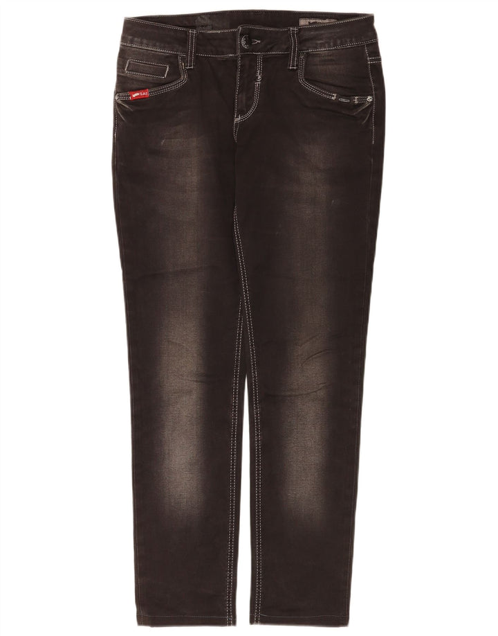 Vaqueros Slim Mujer Gas W31 L30 Algodón Negro