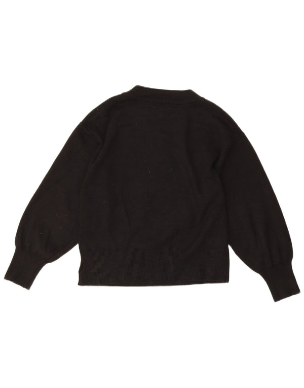 Topshop Suéter gráfico para mujer UK 6 XS Acrílico negro