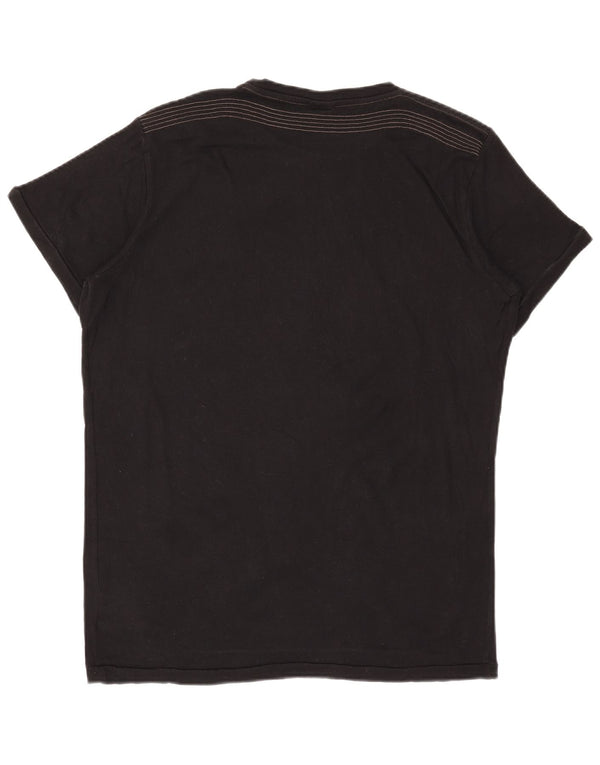 Diesel Hombre Camiseta Gráfica Top XL Algodón Negro