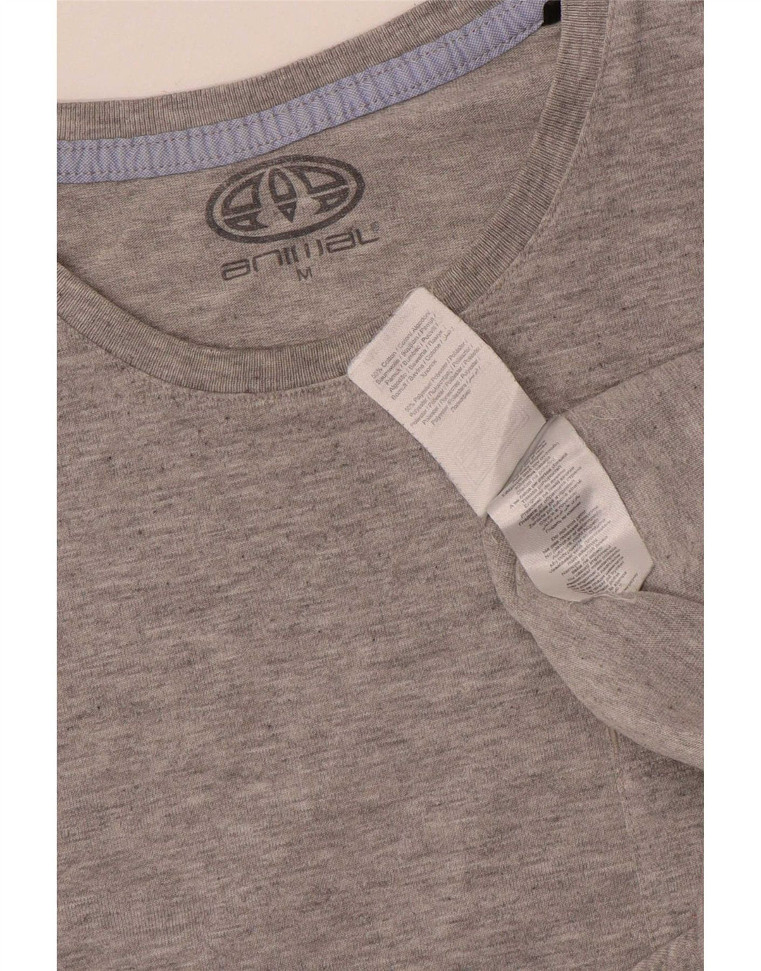 Animal Camiseta gráfica para hombre Top Algodón gris medio