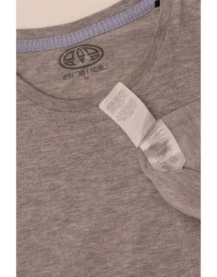 Animal Camiseta gráfica para hombre Top Algodón gris medio