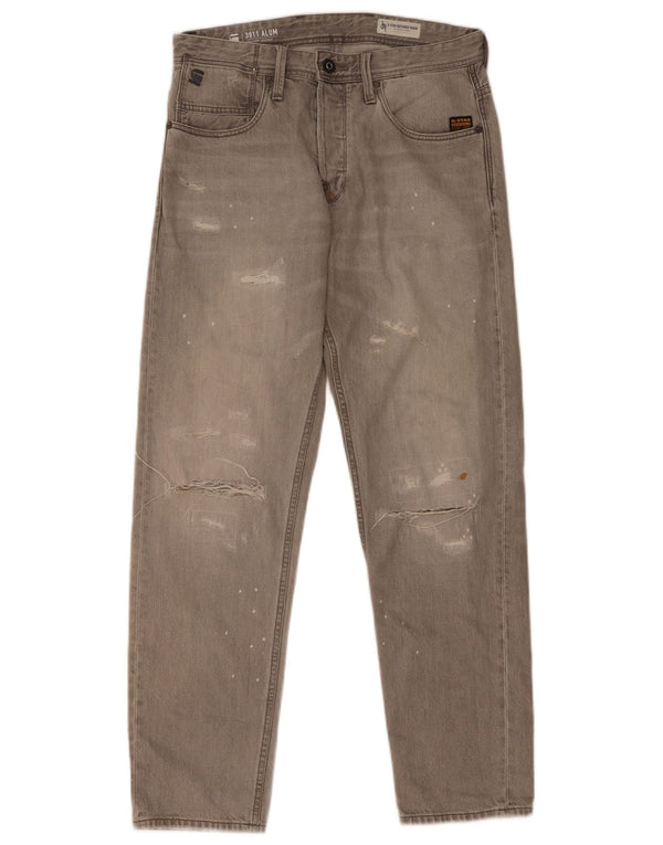 Vaqueros cónicos desgastados y relajados para hombre G-Star W30 L32 Algodón gris