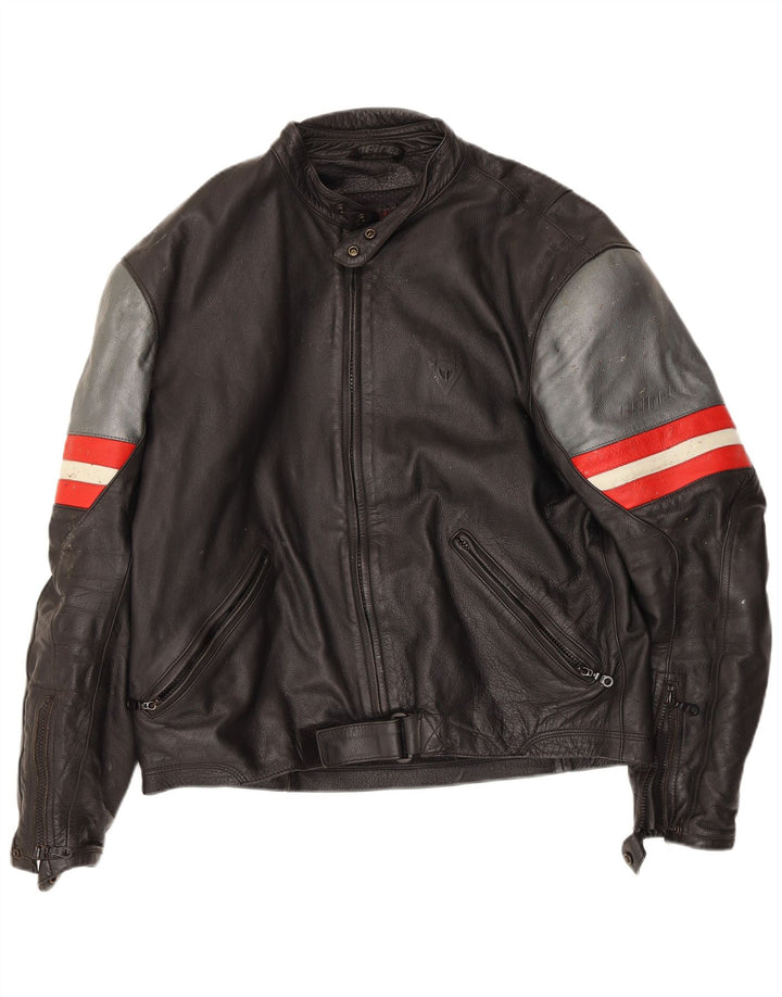 Dainese Chaqueta de cuero para hombre, talla 40, color negro