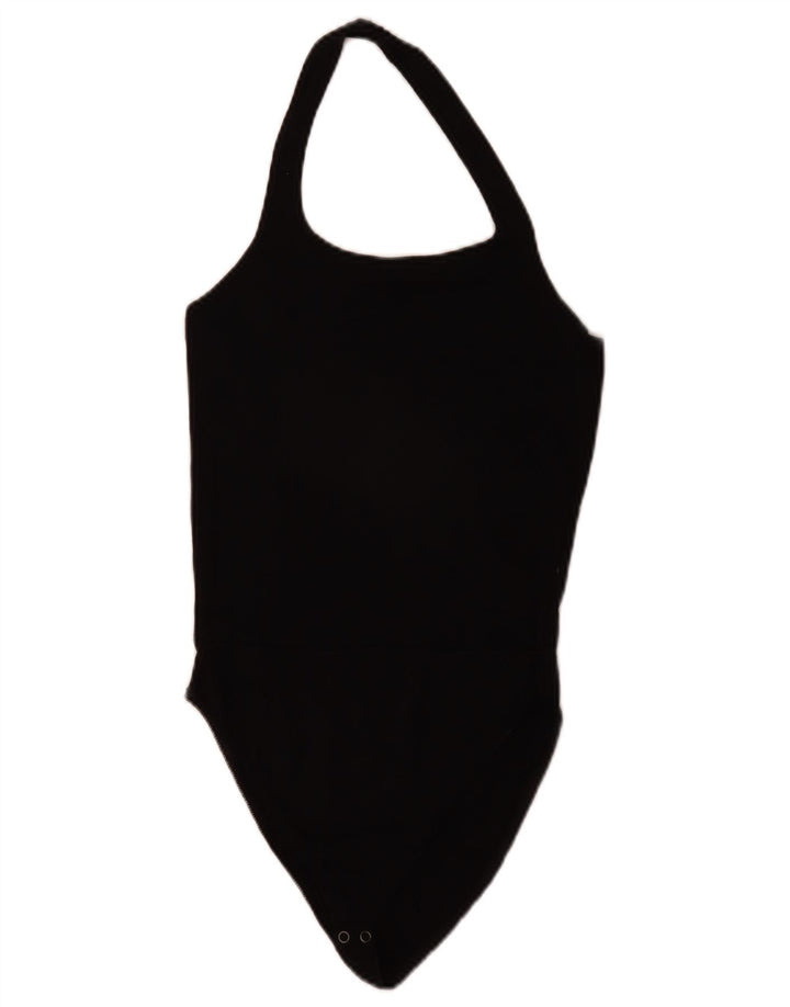 Zara Body Halter para Mujer UK 42 Medium Viscosa Negra