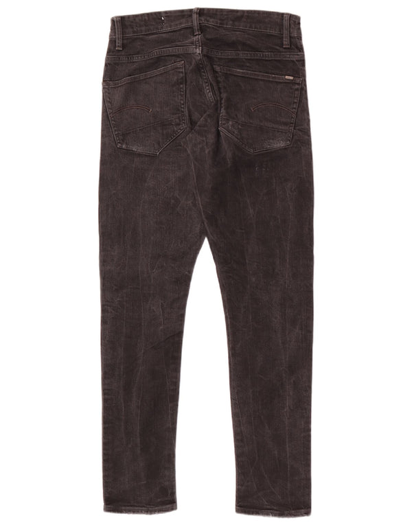 G-Star Hombre 3301 Vaqueros Super Slim Desgastados W28 L29 Negro