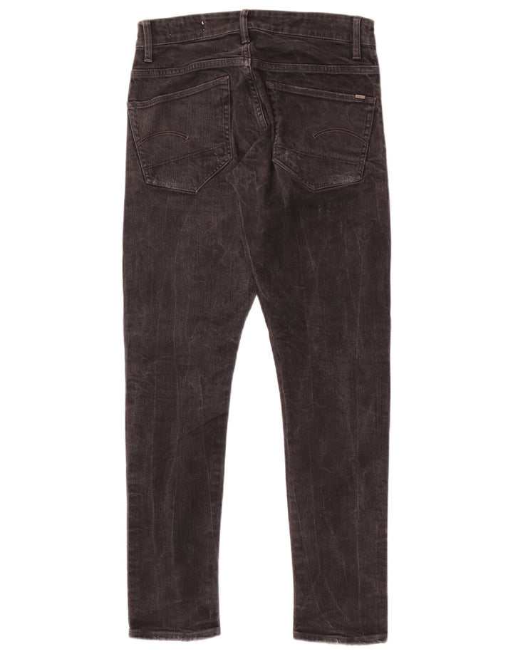 G-Star Hombre 3301 Vaqueros Super Slim Desgastados W28 L29 Negro