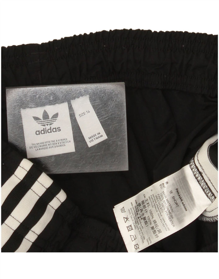 Pantalones cortos deportivos ADIDAS para mujer UK 44 Mediano Nylon negro