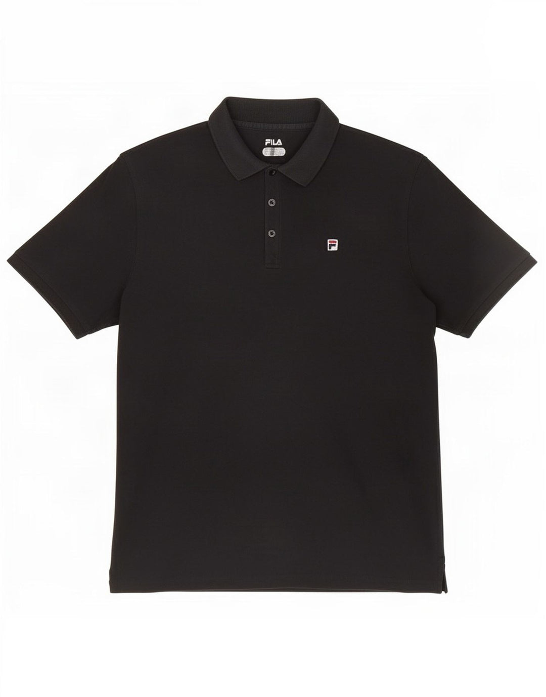 Fila Polo Hombre Grande Algodón Negro