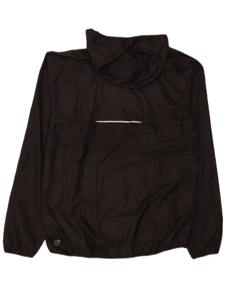 Puma - Chaqueta impermeable con capucha para mujer, talla 40, poliéster negro grande