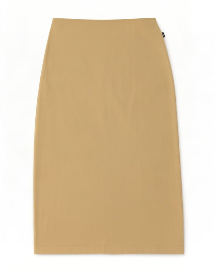Falda Midi Moschino Mujer IT 44 Mediana W30 Beige