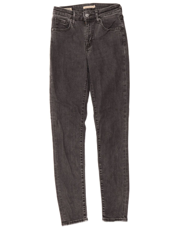 Levi's Vaqueros pitillo de talle alto 721 para mujer W26 L30 Lycra gris