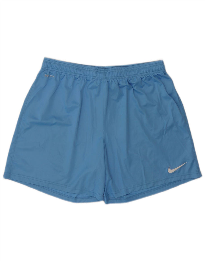 Nike Pantalones cortos deportivos Dri Fit para mujer UK 40 XL Poliéster azul
