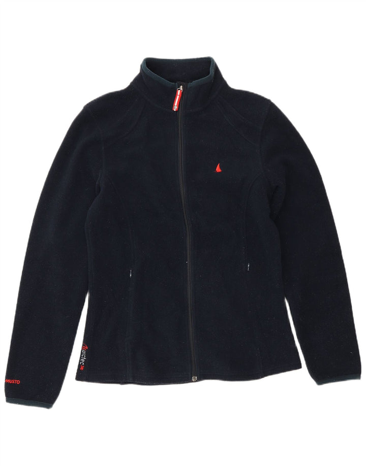 Musto Chaqueta polar para mujer UK 12 Medium Azul marino Poliéster