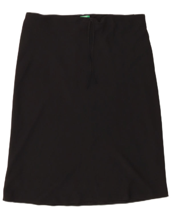 Minifalda Benetton Mujer Small W30 Poliéster Negro