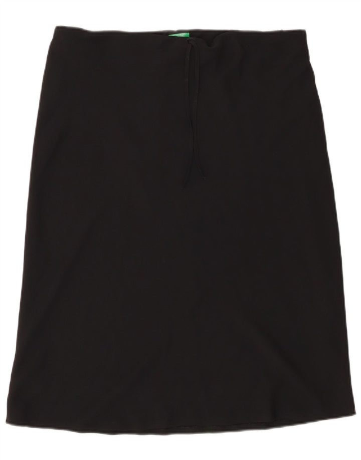 Minifalda Benetton Mujer Small W30 Poliéster Negro