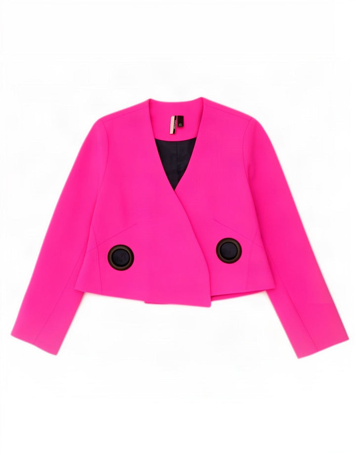 Topshop Chaqueta Bolero para Mujer UK 8 Small Rosa Poliéster
