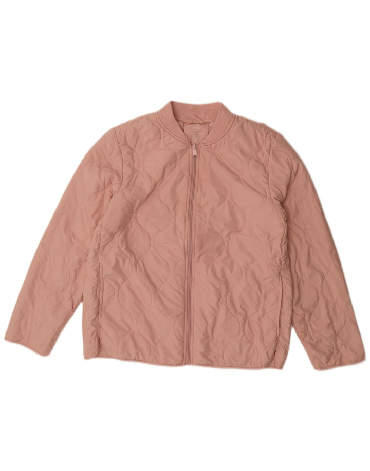 Marks & Spencer Chaqueta acolchada para mujer UK 12 Poliéster rosa medio