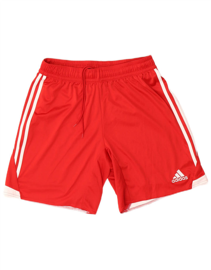 Adidas Mens Climacool Sport Shorts Grande Rojo Colorblock Poliéster
