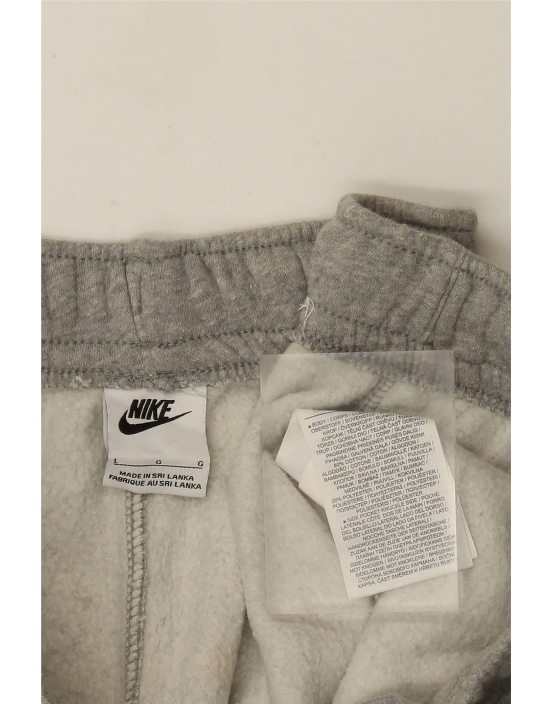 Pantalones de chándal Nike para hombre de algodón moteado gris grande
