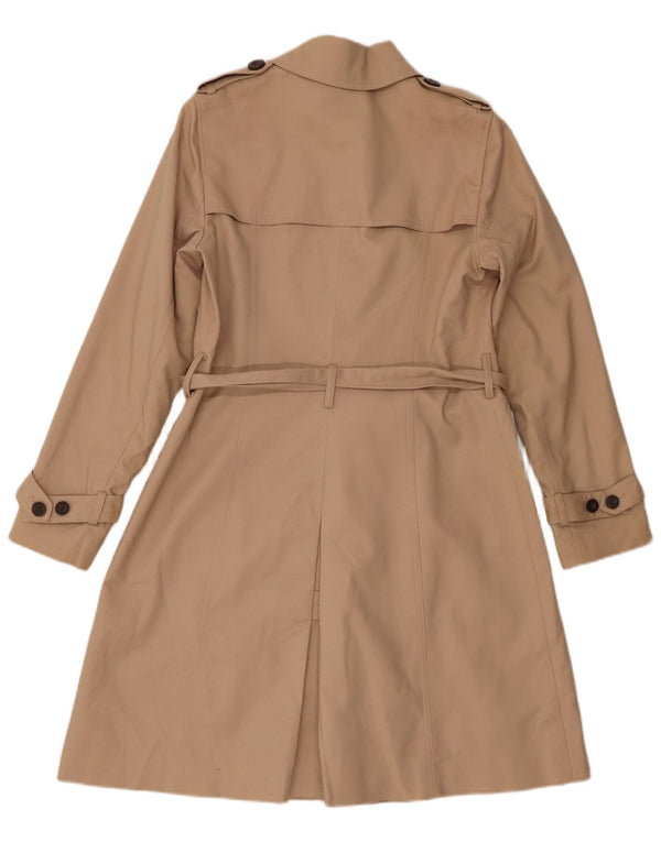 Hobbs Gabardina para mujer Reino Unido 10 Pequeño Algodón Beige