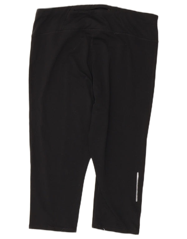 Marks & Spencer Leggings Capri para Mujer UK 46 Grande Negro Poliéster Deportes