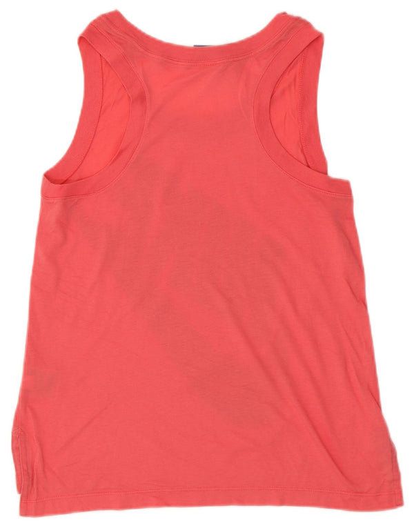 NIKE Camiseta sin mangas gráfica para mujer UK 10 Small Pink Poliéster