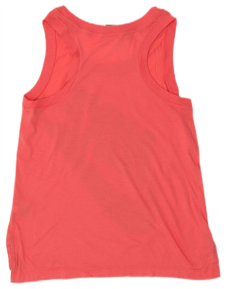 NIKE Camiseta sin mangas gráfica para mujer UK 10 Small Pink Poliéster