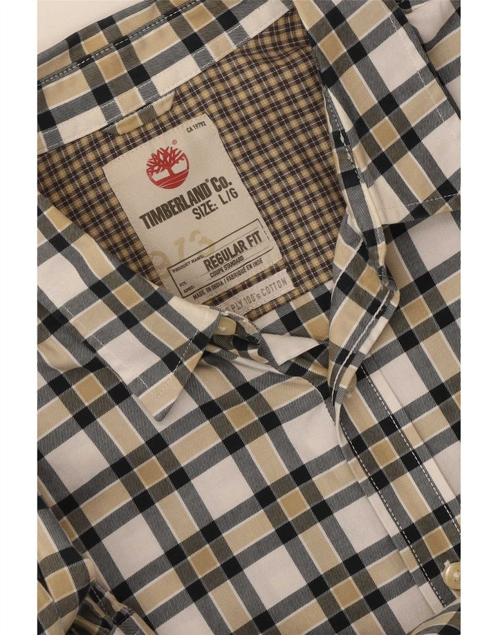 Camisa Timberland Regular Fit para hombre con cuadros multicolores grandes