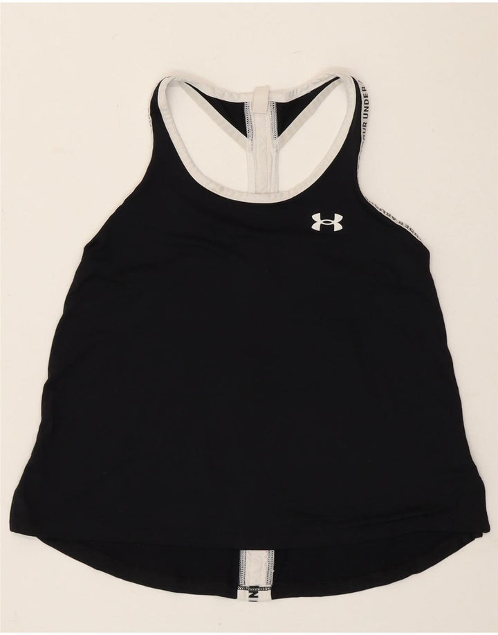 Under Armour Camiseta sin mangas gráfica para mujer UK 12 Mediano Negro Poliéster