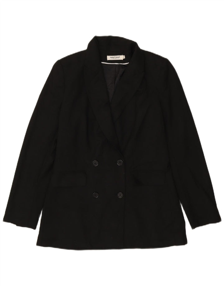 Chaqueta tipo blazer con doble botonadura para mujer Naf EU 38 Medium Black