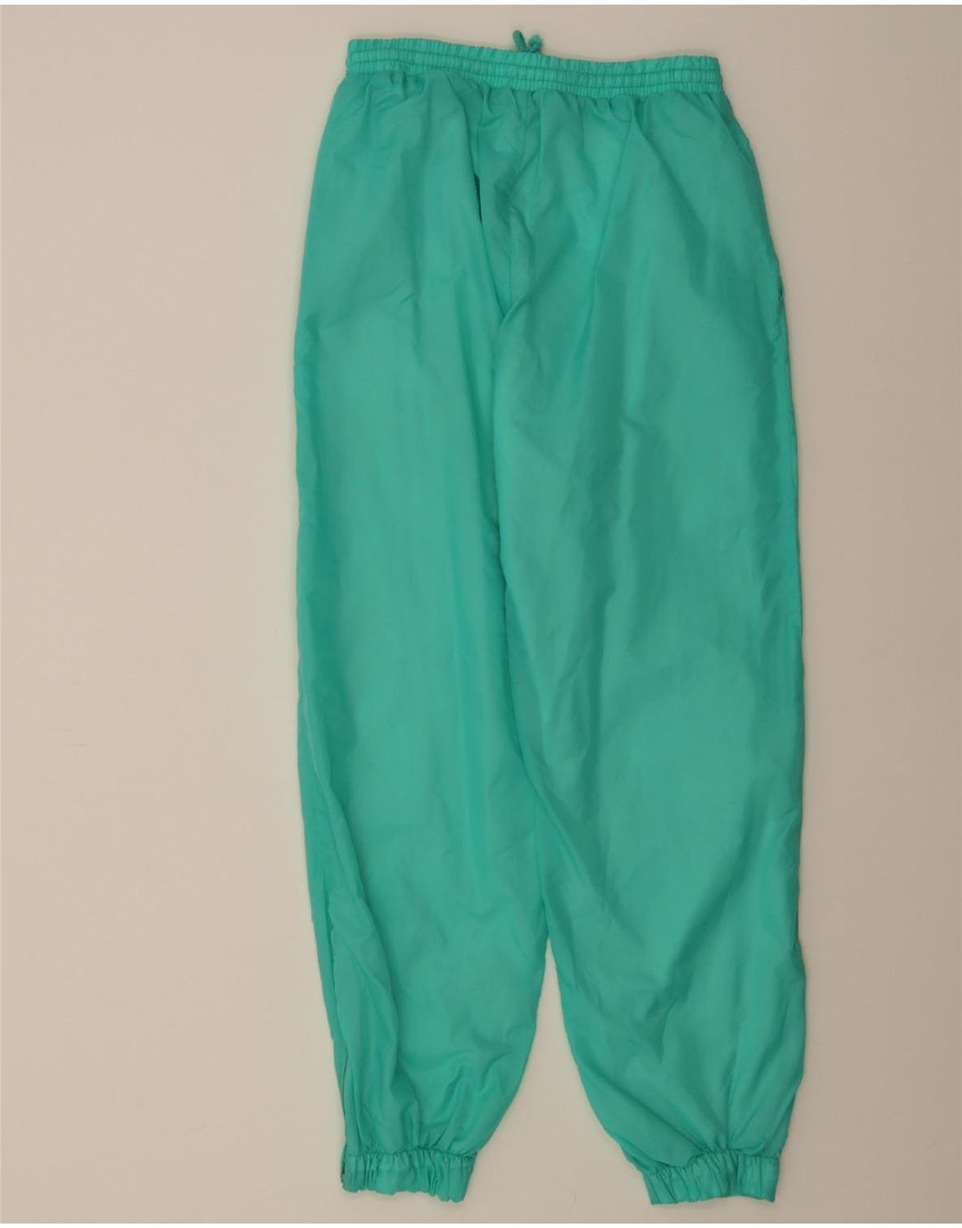 VINTAGE Womens Tracksuit Trousers Joggers UK 12 Medium Turquoise Polyamide Vintage Vintage and Second-Hand Vintage from Messina Hembry 
