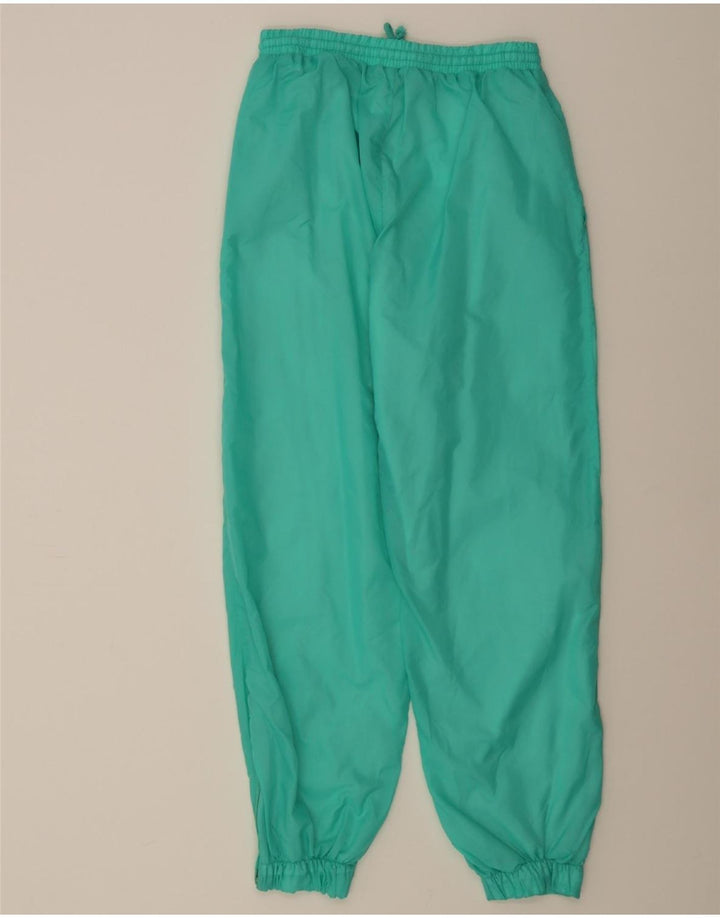 VINTAGE Womens Tracksuit Trousers Joggers UK 12 Medium Turquoise Polyamide Vintage Vintage and Second-Hand Vintage from Messina Hembry 
