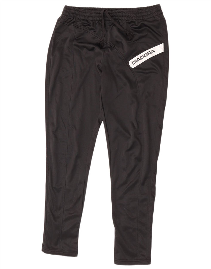 Diadora Pantalón De Chándal Gráfico Small Negro Poliéster Hombre