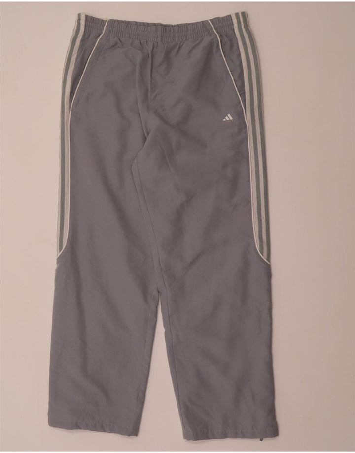 Pantalón De Chándal Adidas Hombre Grande Gris Colorblock Poliéster