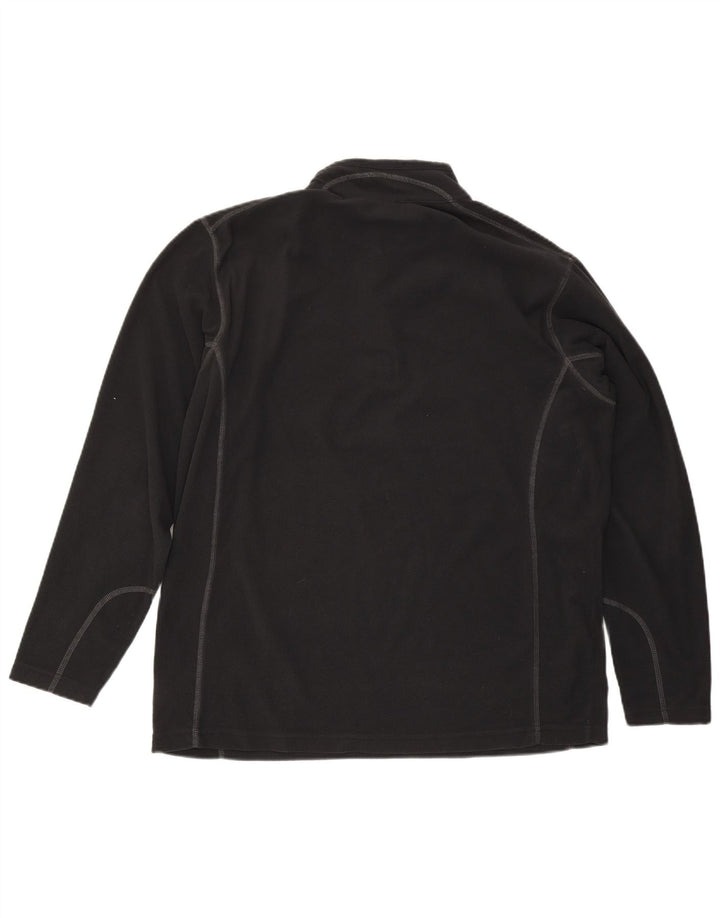 Columbia Jersey de forro polar con cuello y cremallera para hombre XL Poliéster gris