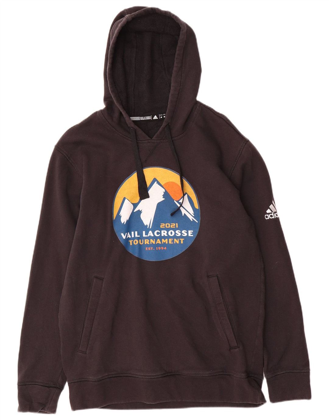Adidas Hombre Sudadera Con Capucha Graphic Jumper Medium Negro