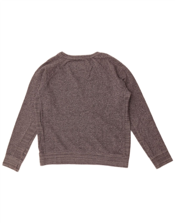 Playlife Sudadera corta gráfica para mujer Jumper UK 44 Gris medio moteado